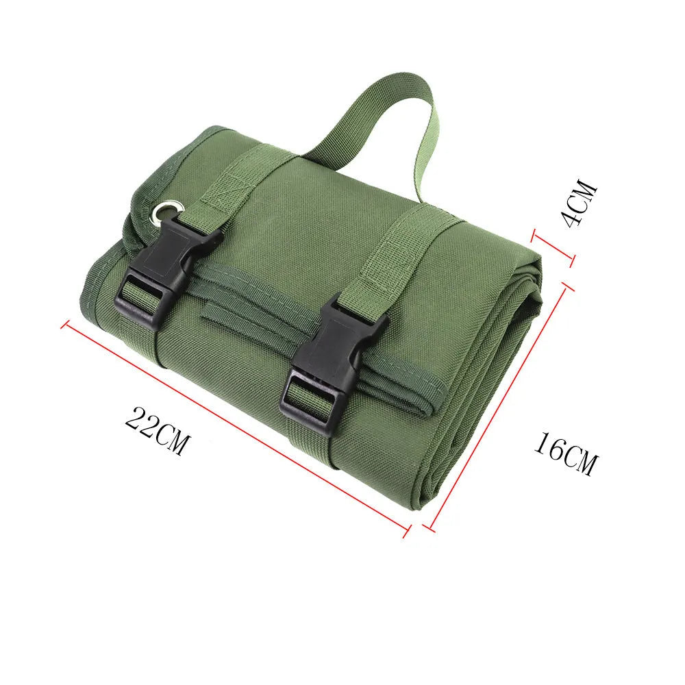 Tactical shooting mat in army green, Oxford cloth, 200 x 75 cm, moisture-proof for camping and beach