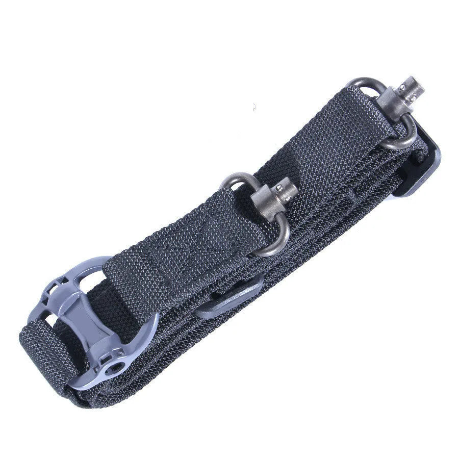MS4 Tactical Nylon Multifunctional Task Strap Rope in Black, Army, or Mud colour, showing 150cm length.