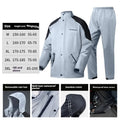 Adult rainproof motorcycle raincoat in six colours with optional shoe covers, sizes M to XXXL