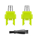 Green nose hair trimmer replacement cutter head made from ABS and stainless steel for Philips pogonotomy shavers