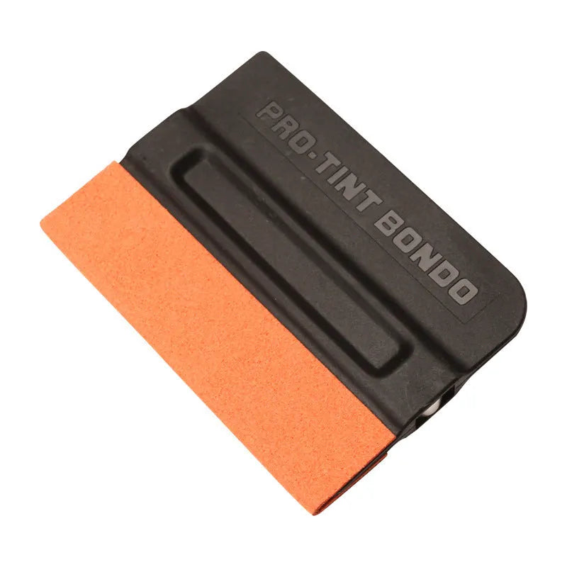 ABS plastic car vinyl wrap film application scraper with choice of deerskin or wool pads