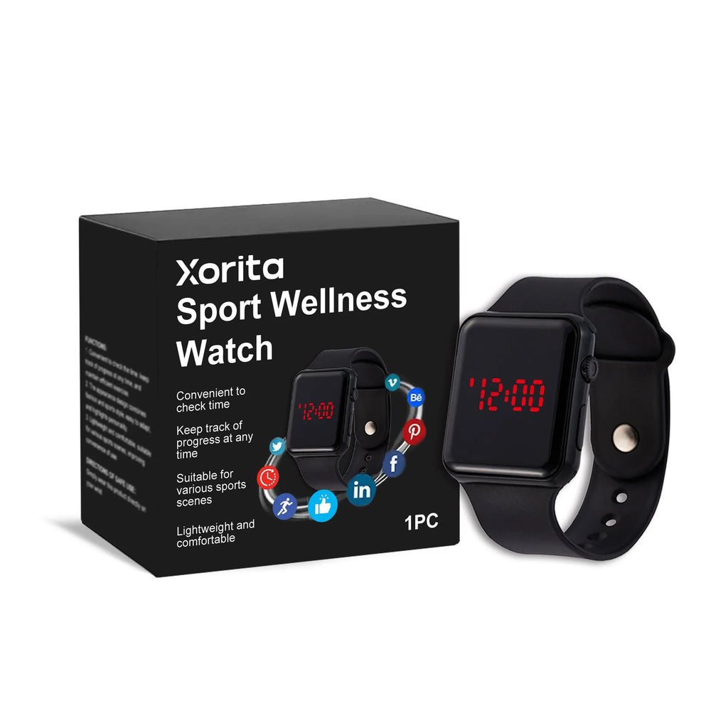 Balance Sports Watch with lightweight silicone strap on wrist for fitness tracking