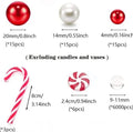 Floating stuffed vase Christmas decoration, red suit cup-shaped plastic vase, two-piece set without candles