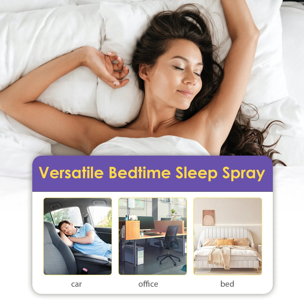 30ml bottle of lavender sleep spray for body fatigue relief and sleep support