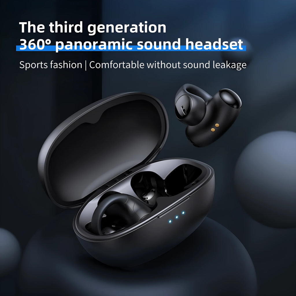 T306 Bluetooth wireless gaming headset with ear hook design in black or white colour