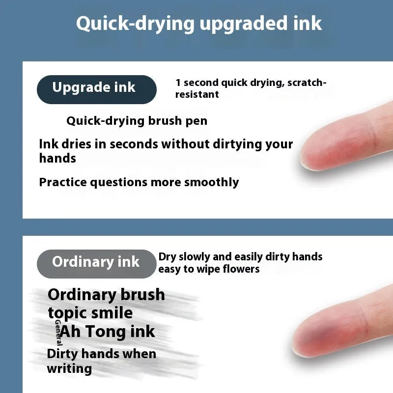 Quick-drying gel pen refills in four colours with 500m writing capacity