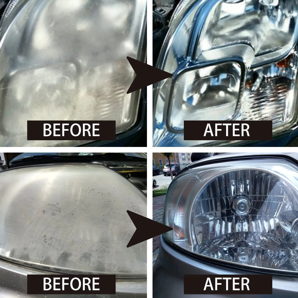 150ml car headlight restoring liquid bottle with applicator for plastic lens repair and coating treatment