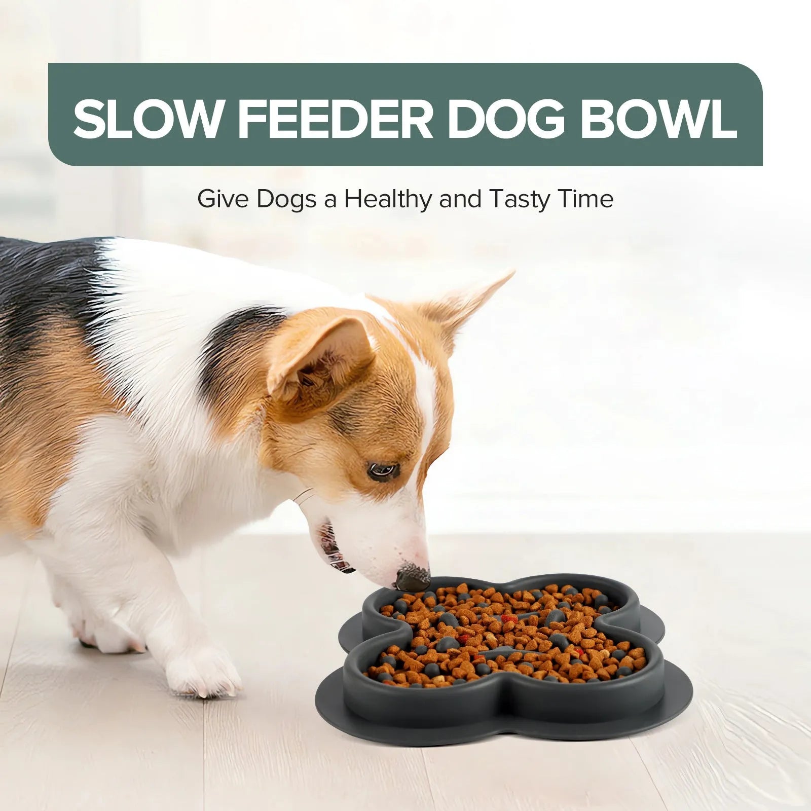 Silicone pet licking pad slow feeder mat with textured surface and non-slip base