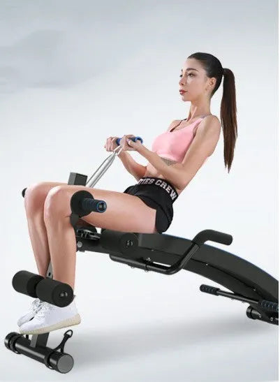 Supine board indoor sit-up aid with metal frame, 11 kg, in black or blue