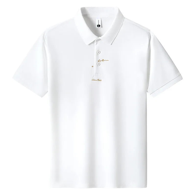 Men's loose-fit casual cotton T-shirt shown in multiple colours including black, green, and pink.