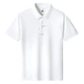 Men's loose-fit casual cotton T-shirt shown in multiple colours including black, green, and pink.