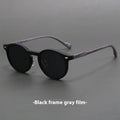 Retro round rim sunglasses with frosted frame and UV-protective lenses in multiple colour options.