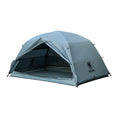 Leisure Portable Stand Camp Tent 2 person double skin tent in brown and dark green 220x132x110cm