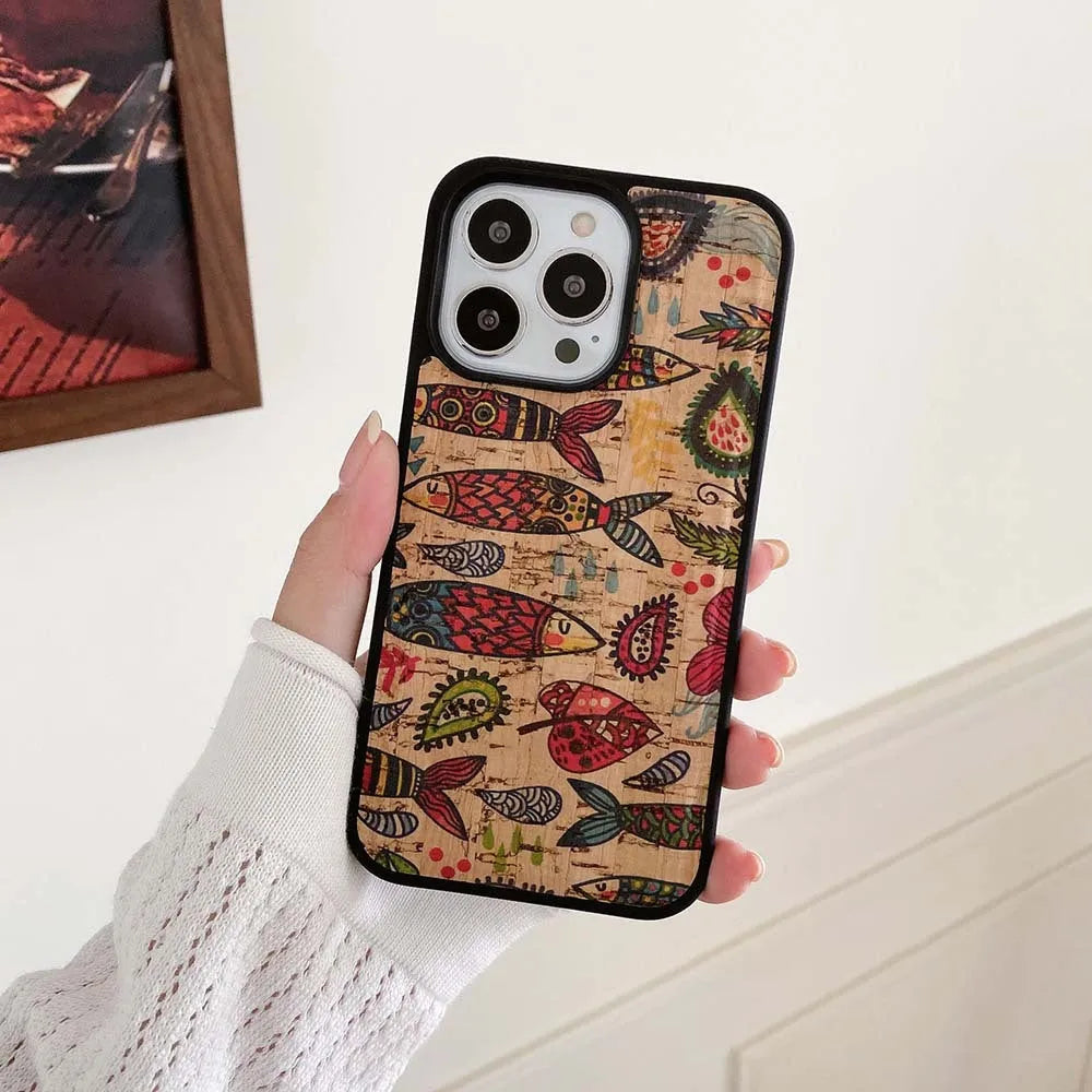 Fashion ethnic pattern imitation leather mobile phone case for Apple iPhone, blue totem colour