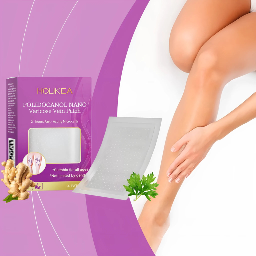 Set of four micro needle hydrogel patches with moxa leaf and ginger extract