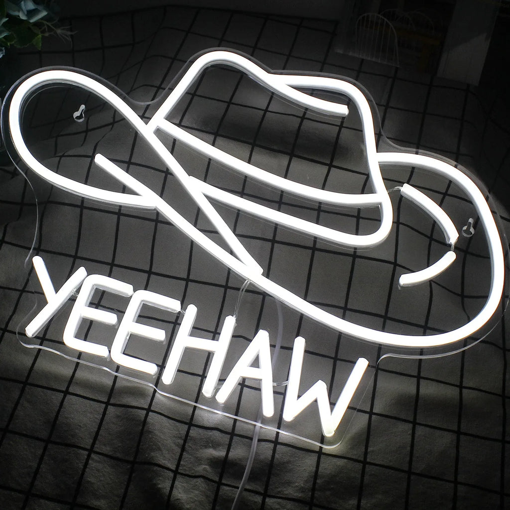 Cold white LED neon atmosphere light 40x27cm IP67 dimmable decorative sign for indoor and outdoor use