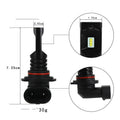 CSP high-power LED automotive fog lamp headlight with aviation aluminium housing.
