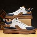 Black and white summer platform sneakers with thick rubber soles for height increase