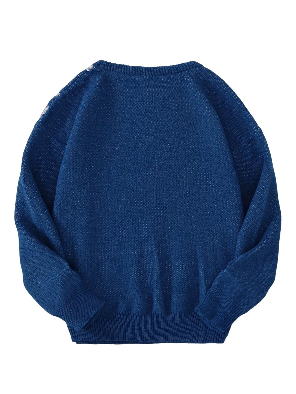 Men's loose-fit pullover sweater in black gray stripe, modal and rabbit fur blend, casual knitwear
