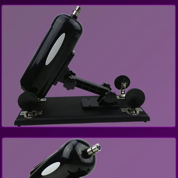 Purple, black, or pink automatic telescopic thrusting tool made from PVC measuring 37 by 15 units