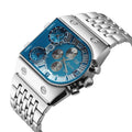 Luminous men's watch with steel band and gold-tone casual design