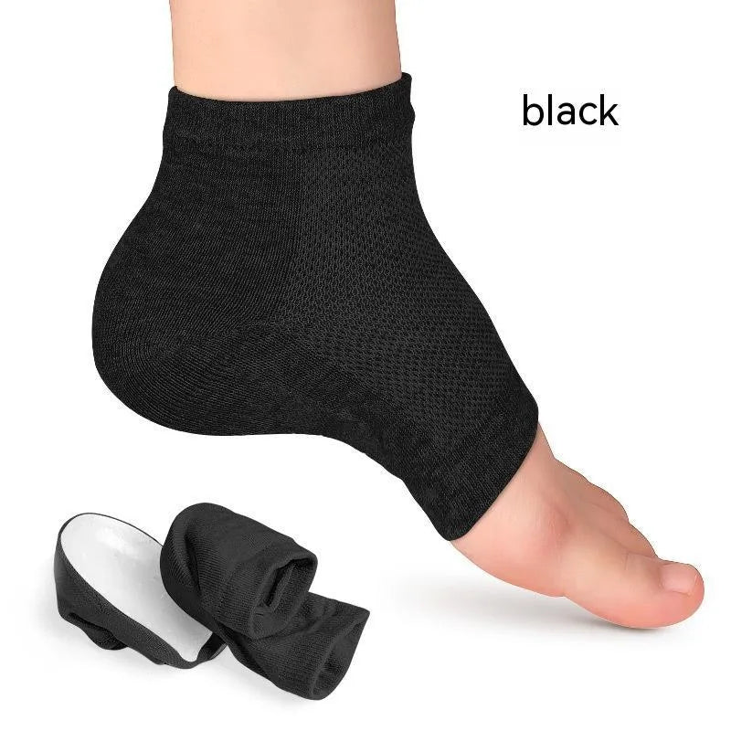 Half Insole Bionic Thickened Foot Sock 0.2cm in black colour with soft padding