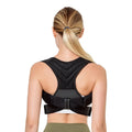 Black anti-humpback correction belt for posture support in sports and fitness activities
