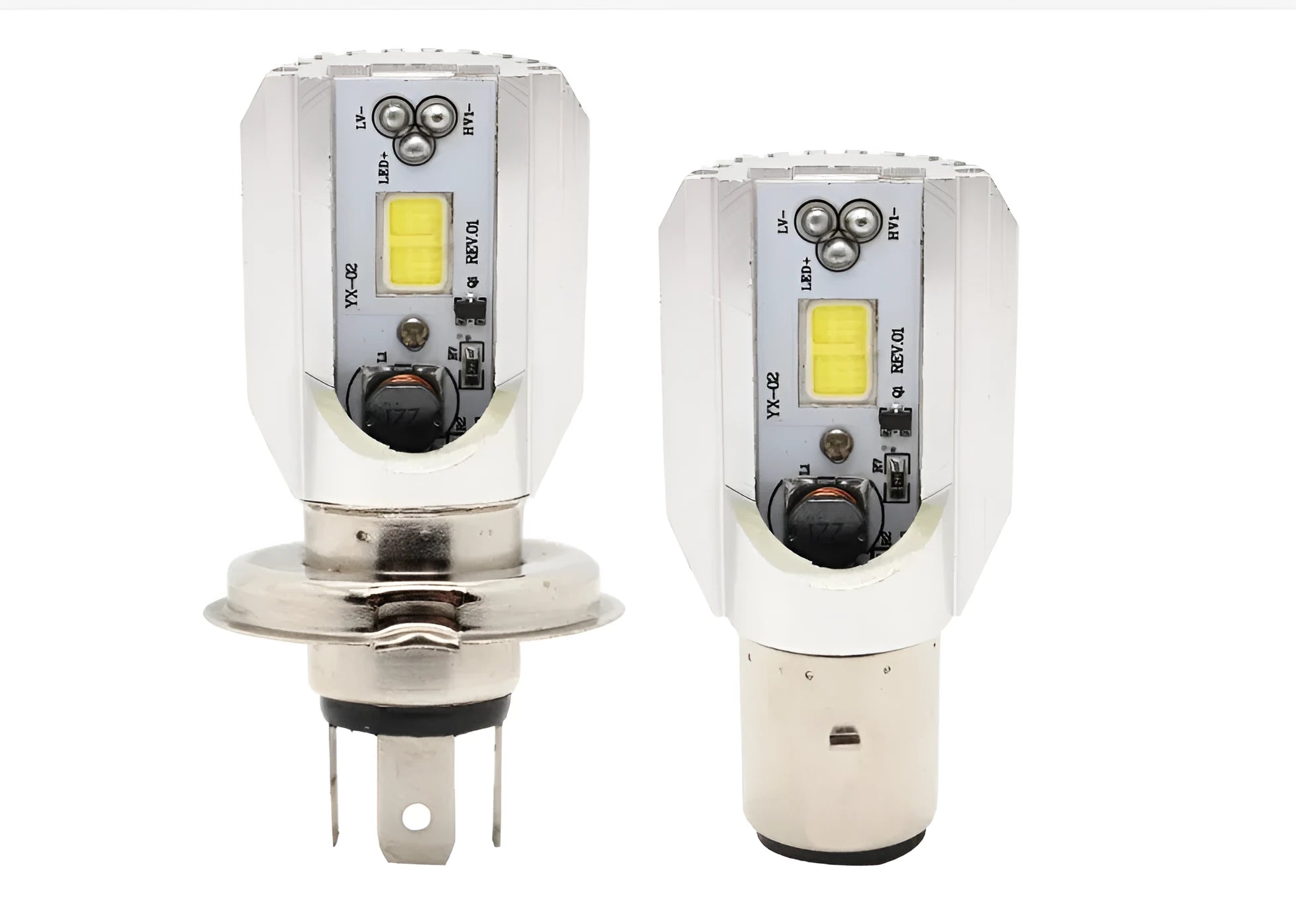 LED high-brightness headlamp with COB 12W chips, aluminium housing, 1200 lumens, 6000K colour temperature