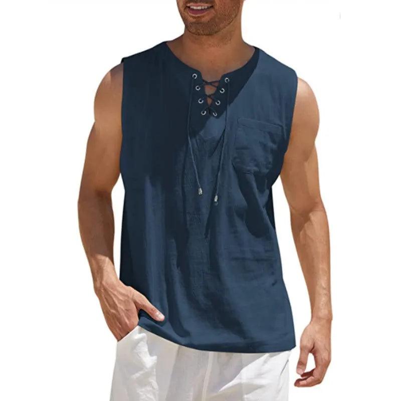 Men's slim fit acetate pullover sweater with a stand-up collar, shown in a dark grey colour.