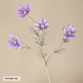 Small Persian chrysanthemum fake bouquet in milky white, blue, pink and purple, plastic and silk flower artificial prop