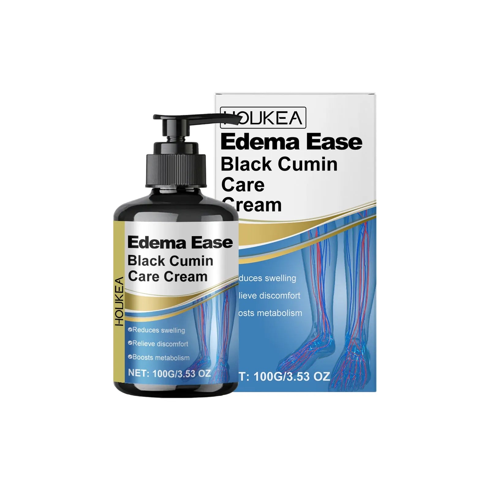 100g tube of herbal body soothing cream with cumin seed oil and vitamin E