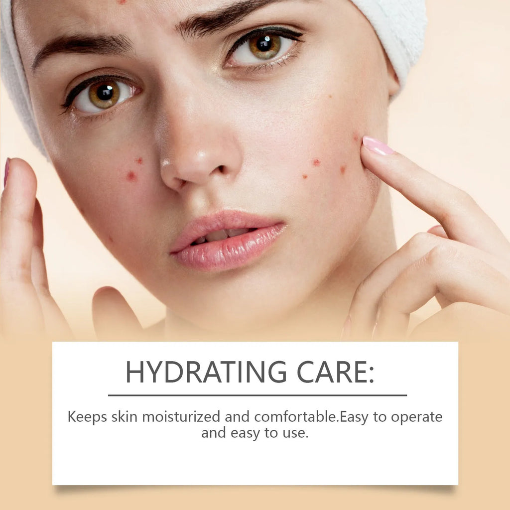 Box of 8 hydrocolloid acne patches containing tea tree oil and centella extract for spot treatment