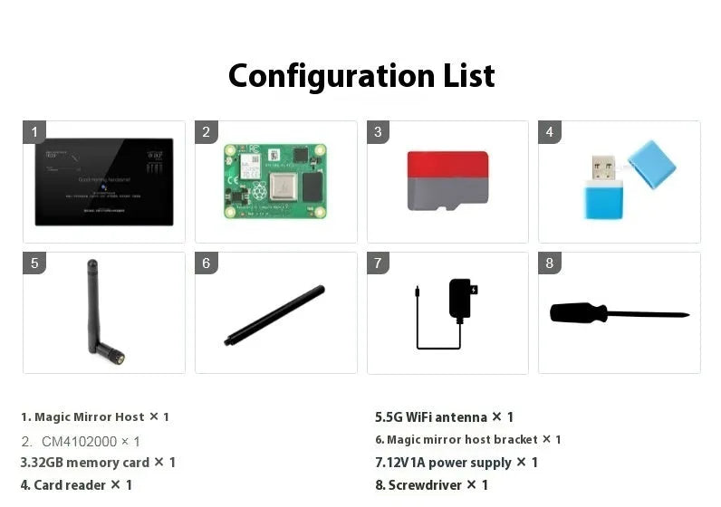 13.3-inch integrated computer touch display with ABS housing for Raspberry Pi CM4 smart mirror projects.
