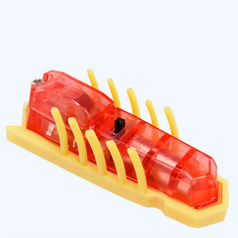 Electric ladybird bug cat toy with motorised walking motion and automatic flip feature