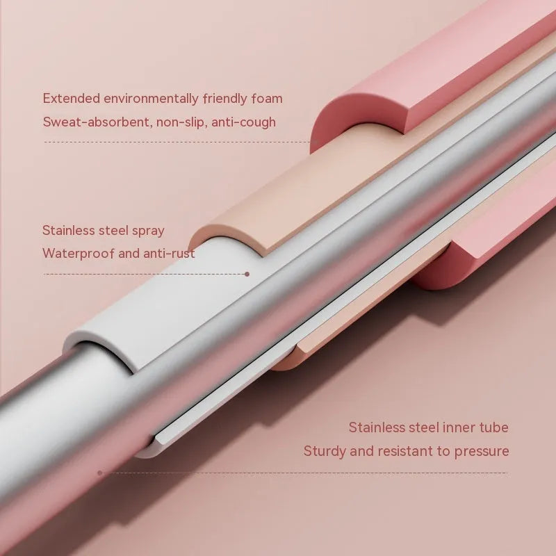 Children's adjustable open back stick for yoga and fitness body shaping in pink and blue colours