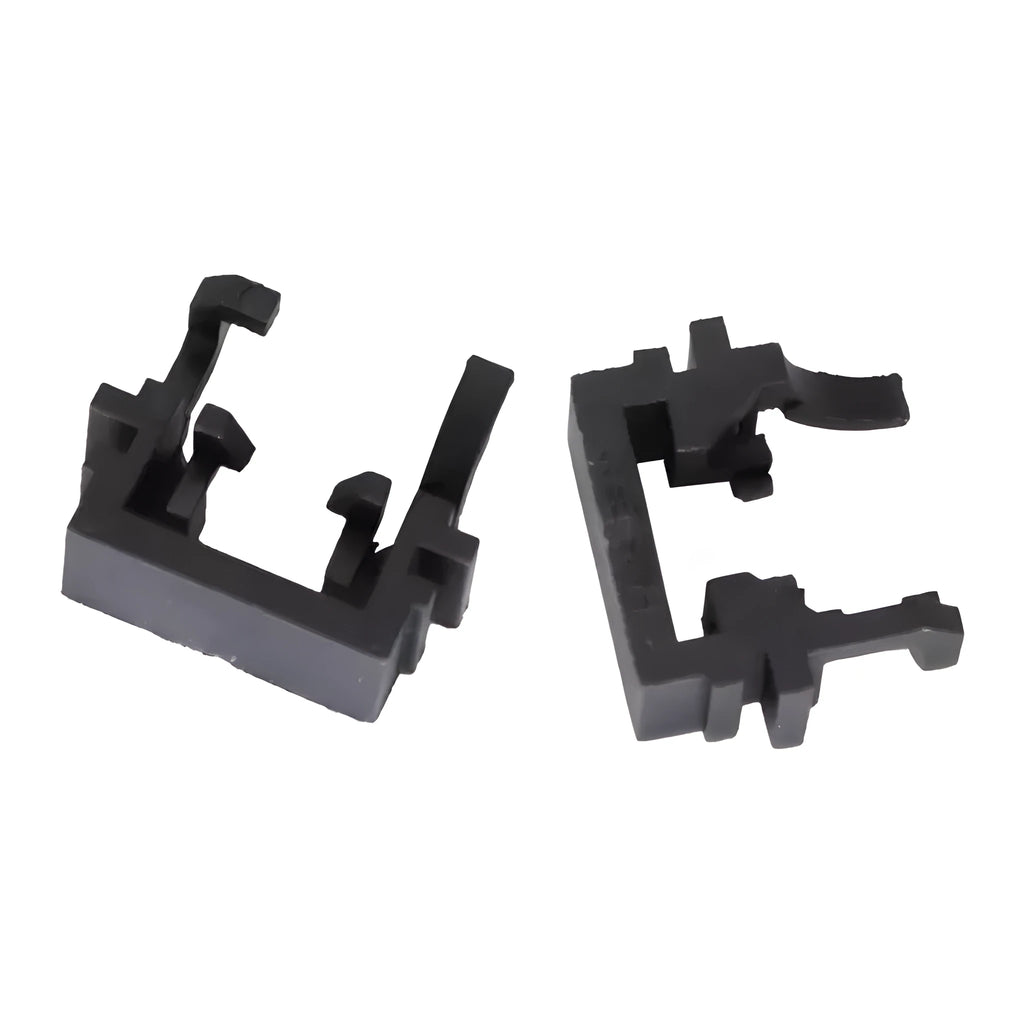 Black plastic Ford LED headlight holder for H1 halogen to LED conversion