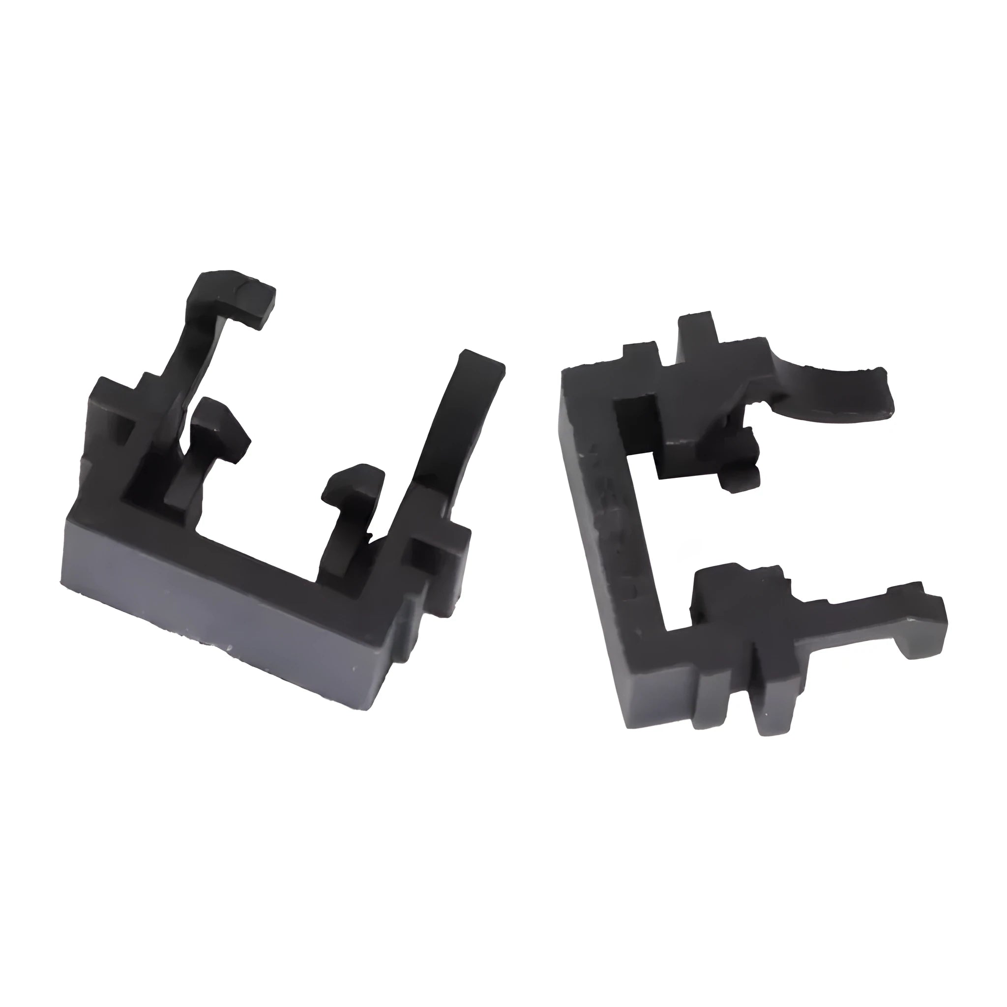 Black plastic Ford LED headlight holder for H1 halogen to LED conversion