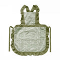 Minimalist cotton linen apron with X strap back design in light pink colour