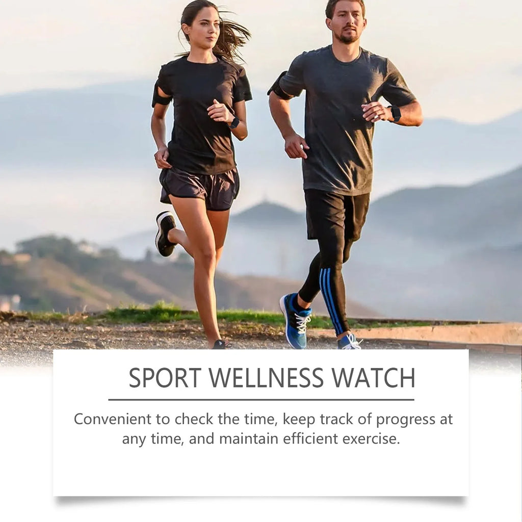 Balance Sports Watch with lightweight silicone strap on wrist for fitness tracking