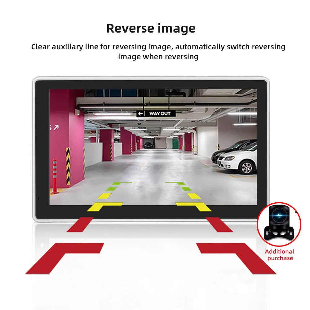 7-inch wireless CarPlay projection camera with wide-angle lens and dual camera system