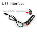 Cool LED car atmosphere light with 48 LEDs in seven colours, ABS material, IP65 waterproof, USB and lighter interfaces