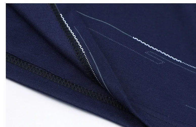 Men's cotton long sleeve striped pullover jumper with lapel collar in green, grey or navy blue