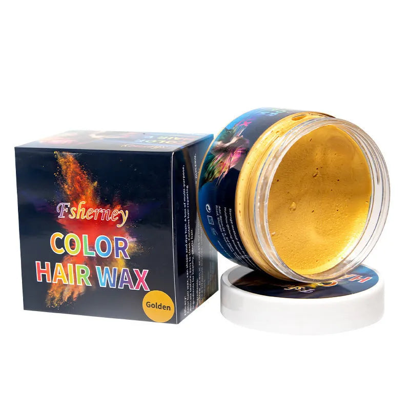 Pot of 120g hair styling clay in one of nine colour options