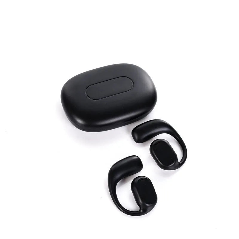 Wireless Bluetooth translation earphones with noise reduction in black colour