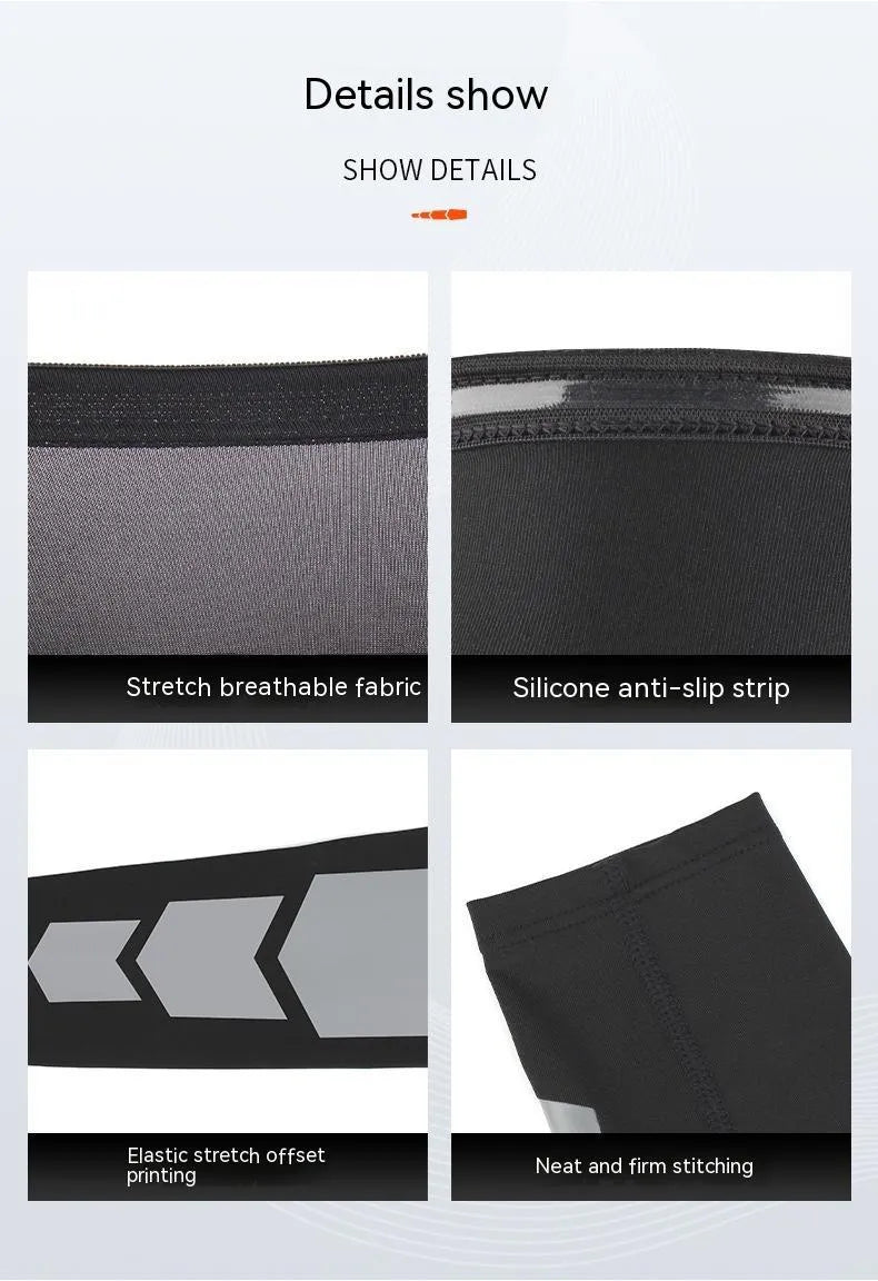 Pair of knee pads in black, blue, and fluorescent colours for basketball cycling running outdoor sports protective gear