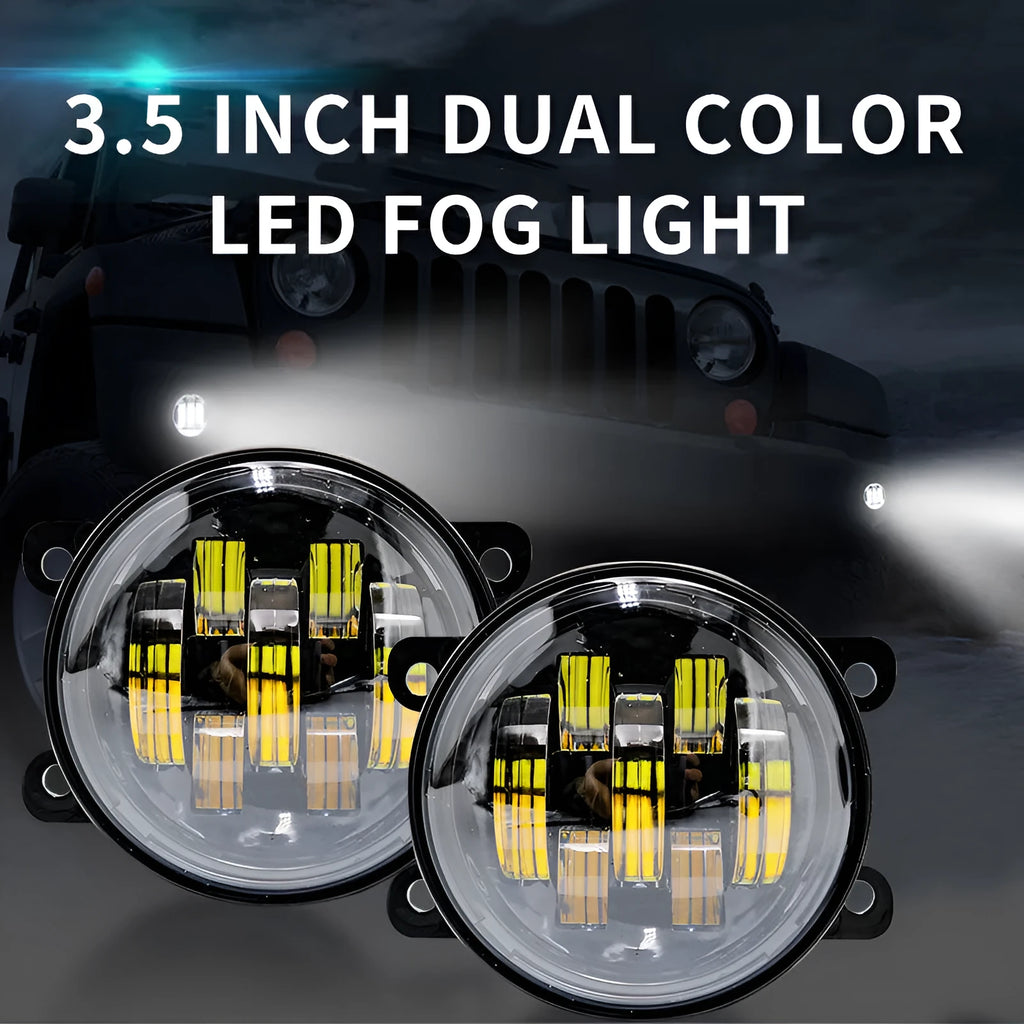 Car LED fog light 90x90x67mm with die-cast aluminium alloy back shell and PC lens for LADA GRANTA KALINA LARGUS