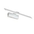 White LED bathroom mirror headlight with three-colour dimming on a vanity.
