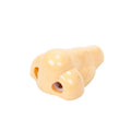 Flesh colour plastic manual pencil sharpener with geometry shape measuring 58x45x30mm
