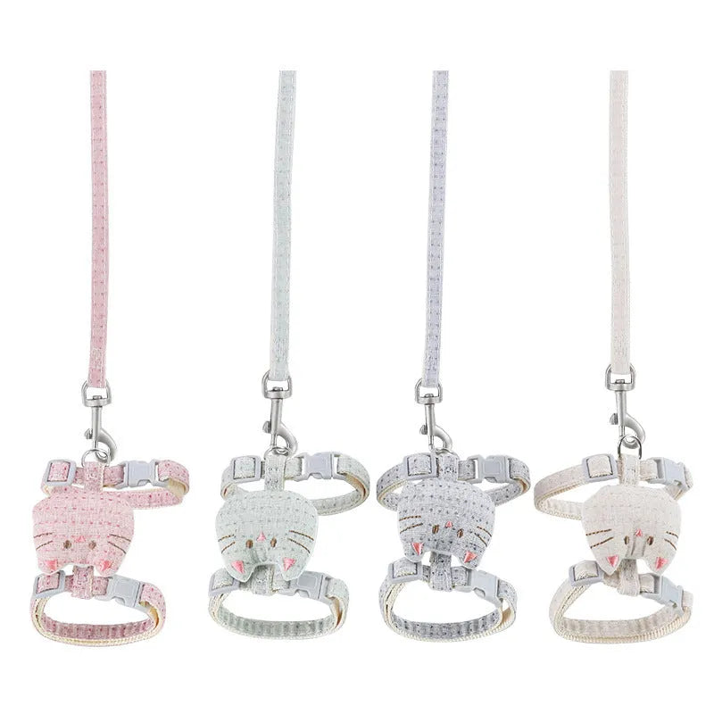 T-shaped cloth cat drawstring pull rope toy in multiple colours for cats up to 8kg