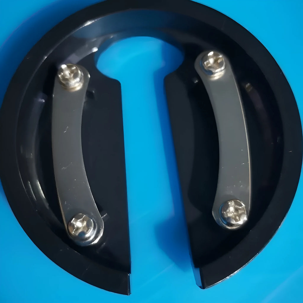 Stainless steel kitchen tool with combined wine bottle opener and foil cutter.